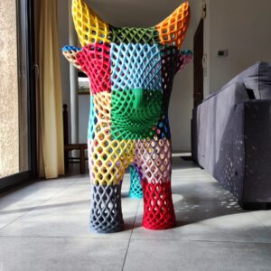 Taureau de Pucara, Sculpture 1m de haut , Multicolore