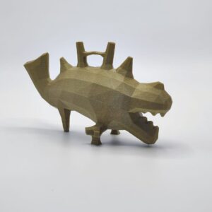 Orca-echada-origami-small-dark-gold
