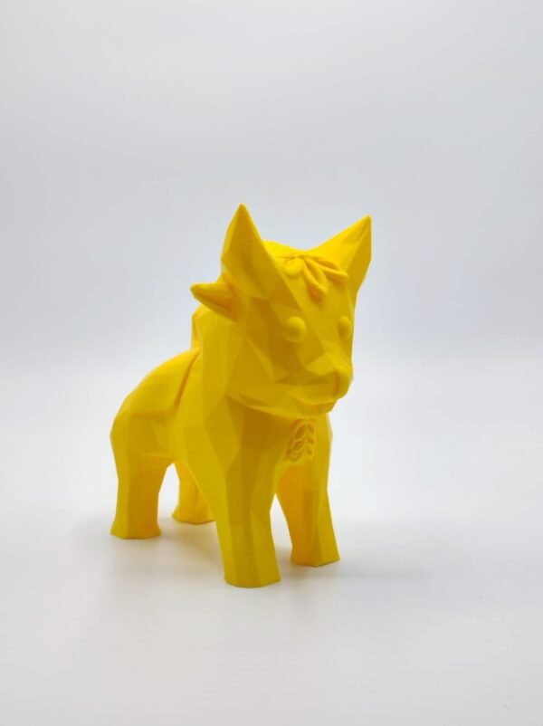 Toro de pucara origami small jaune